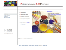 Tablet Screenshot of bmpeinture.com